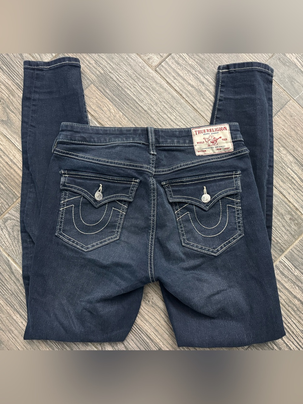 True Religion Women's Dark Blue Denim Jeans